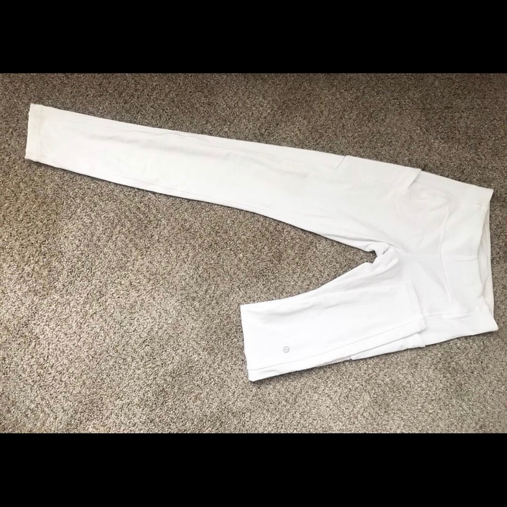 White lululemon leggings size 4
